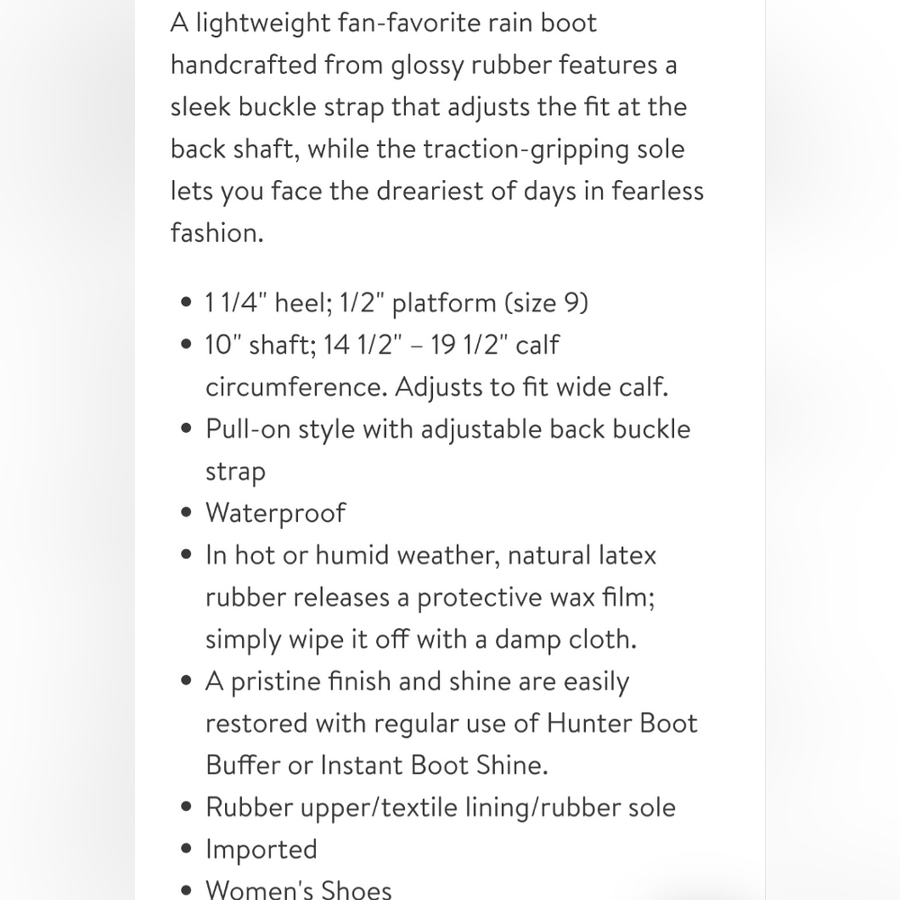 Original Short Adjustable Back Gloss Waterproof R… - image 6